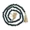 80" Bohemian Mango Wood Beads with Tassels Garland